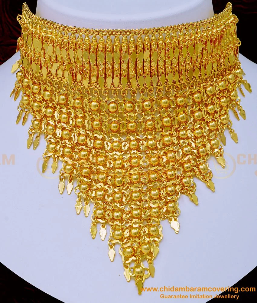 Buy Beautiful Bridal Jewellery Kerala Gold Inspired Elakkathali Choker