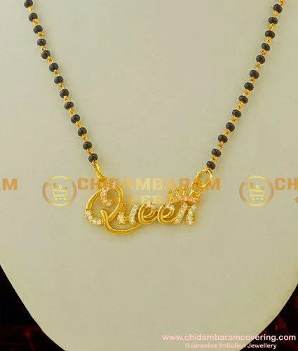Buy Diamond Gold Queen Pendant Daily Wear Modern Mangalsutra Designs One Gram Gold Buy Online