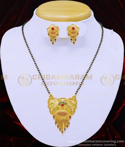 Yellow Gold Mangalsutra Earring Set | SEHGAL GOLD ORNAMENTS PVT. LTD.