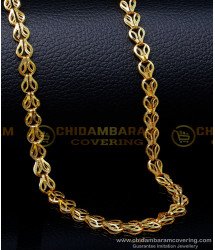 SHN124 - 1 Gram Gold Daily Wear Artificial Gold Chain for Ladies
