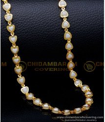 SHN125 - Trendy Light Weight Beads Chain Designs for Ladies