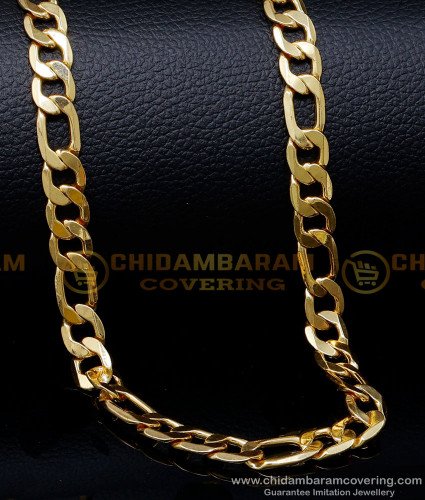 SHN126 - Sachin Tendulkar Short 1 Gram Gold Plated Chain for Men