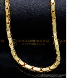 SHN137 - New Model Square Shape Thick Heavy Gold Plated Chain