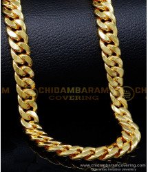 SHN141 - Trendy Daily Wear Thick Gold Plated Chain for Men