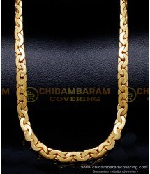 SHN144 - Daily Use Gold Plated Short Neck Chain Design for Men