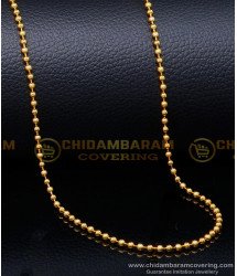 SHN148 - Simple Light Weight Balls Gold Plated Chain for Women