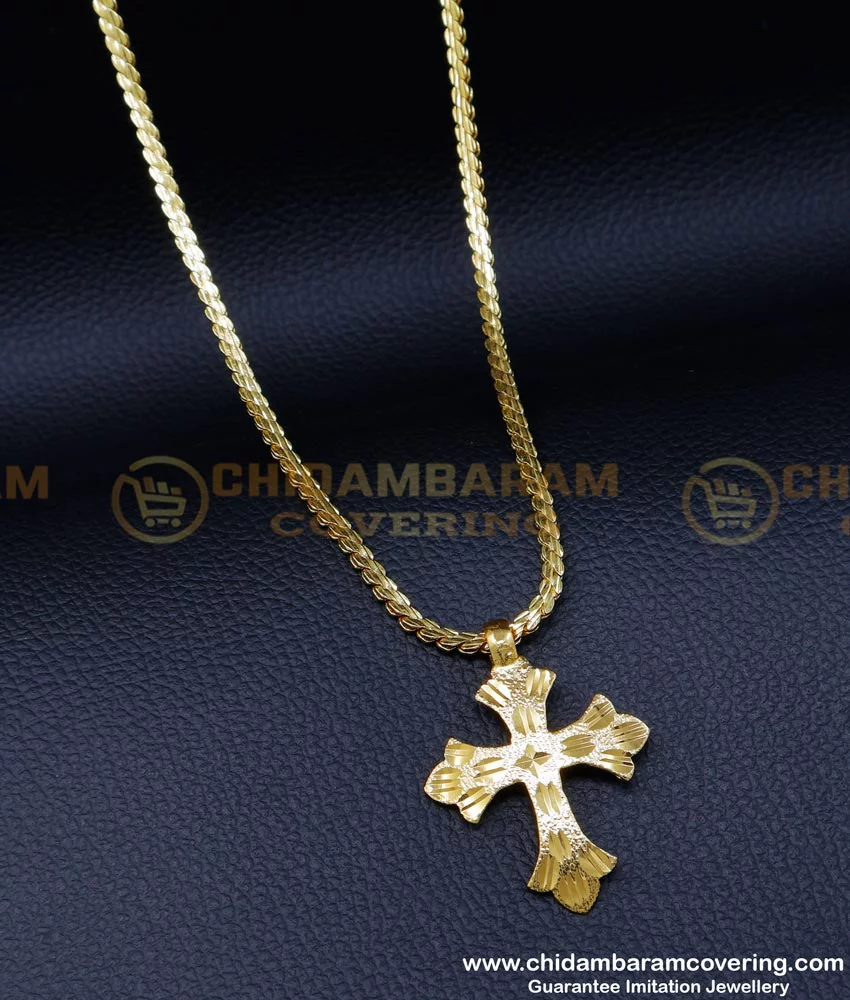 Scaleer Cross Pendant Necklace for Women 18K Gold Plated India | Ubuy
