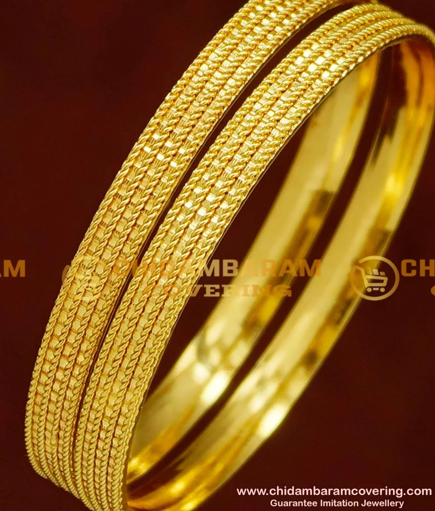 B17068 Broad Gold Matte Finish Artificial Jewellery Kada Bracelets Shop  Online  JewelSmartin