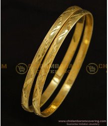 BNG301 - 2.6 Size Pure Impon Natural Colour Bangles Without Stone Daily Use Panchaloha Bangles Online Shopping 