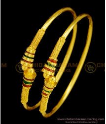 BNG365 - 2.8 Size Unique Party Wear Gold Plated Kambi Bangles Indian Fashion Jewelry