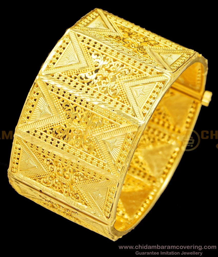 Buy Heavy Gold Bangles Design 1 Gram Big Bangles Gold Forming ...