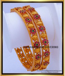BNG722 -2.10 Size First Quality Temple Jewellery Bangles Design Online