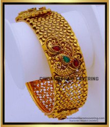 BNG748 -2.8 Size Premium Quality Traditional Antique Temple Kada Designs Online