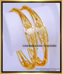 BNG774 - 2.6 Size New Model Gold Design Lakshmi Devi Bangles Online