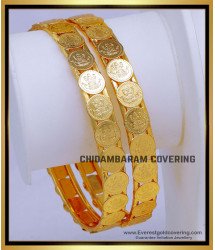 BNG861 - 2.6 Gold Plated Daily Use Lakshmi Kasu Bangle Designs