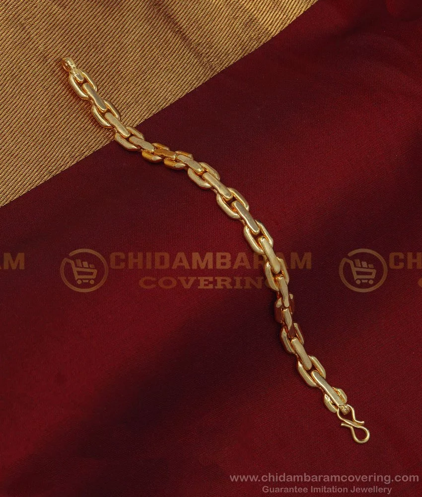 Stylish Fancy Premium Silver Plated Mens Bracelet Chain Thick Chain  Bracelet