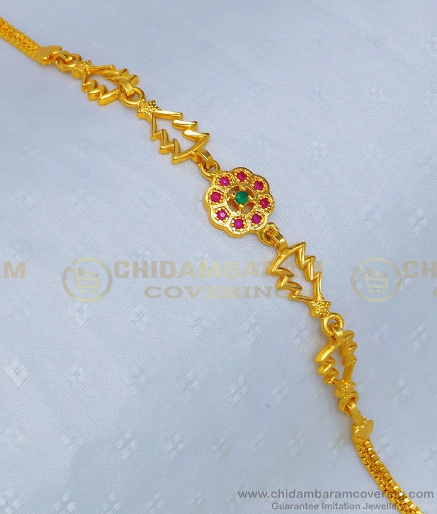 Classic Hand Crafted Gold Covering Bracelet Shop Online BRAC601
