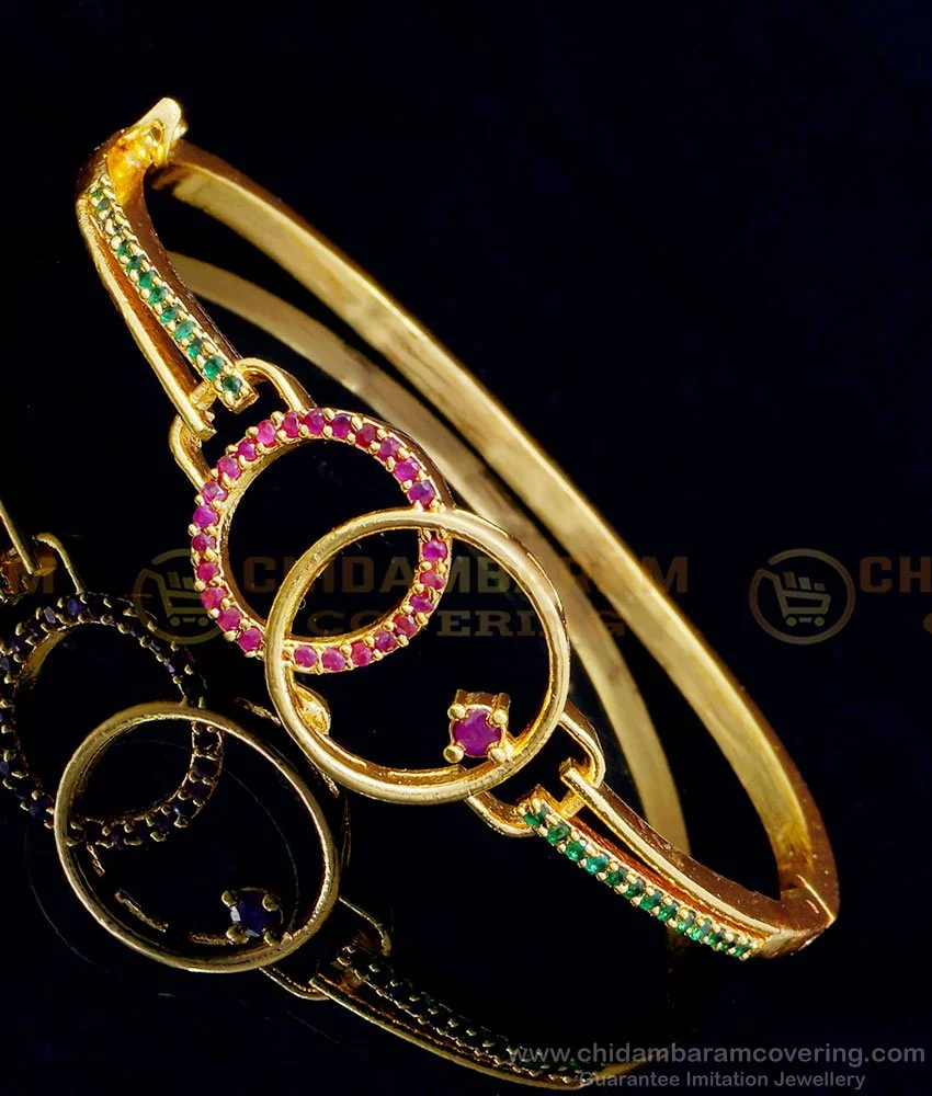 Buy Trendy Gold Plated Ad Stone Hanging Bracelet Design for Teenage Girls