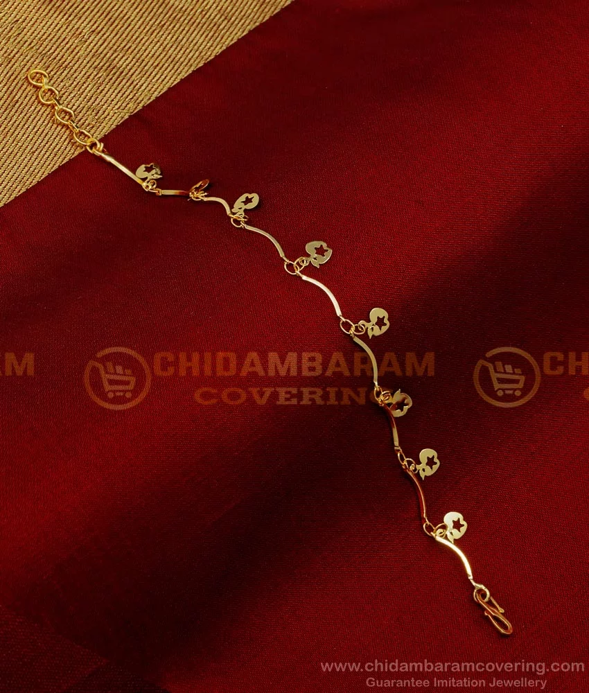 Fancy Engraved 21k Gold Bracelet w/ Hanging Charm | Engraved bracelet,  Yellow gold bracelet, Gold bracelet