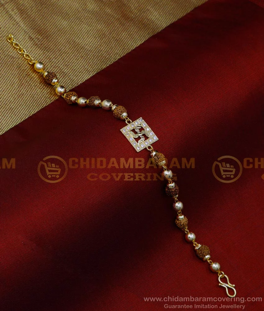 Trishul Pendant Rudraksha Bracelet – Jewllery Design