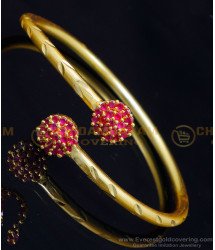 BCT457 - Latest Design Daily Wear Ruby Stone Adjustable Bracelet