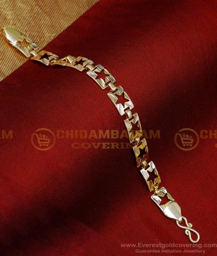 BCT498 - 1 Gram Gold Daily Use Latest Bracelet Gold Design Mens