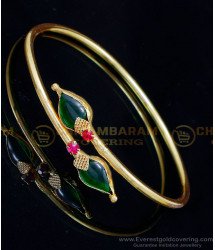 BCT507 - Kerala Ruby Stone Latest Palakka Bracelet for Ladies