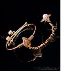 BCT514 - Kids Beautiful Rose Gold Adjustable Ring Bracelet