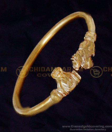 BCT526 - Impon Jewellery Nandi Kappu Panchaloha Kada for Men