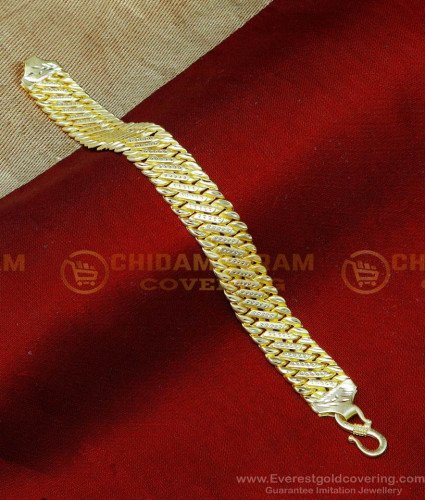 BCT544 - Trendy Mens Gold Bracelet Designs 2 Gram Gold Jewellery