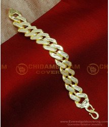 BCT559 - Modern Mens Gold Bracelet Designs 2 Gram Gold Jewellery