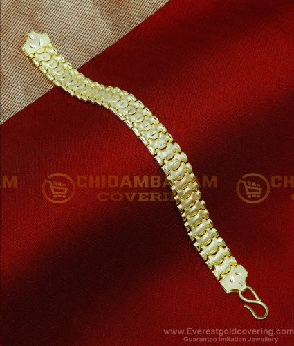 BCT560 - 2 Gram Light Weight Trendy Mens Gold Bracelet Designs