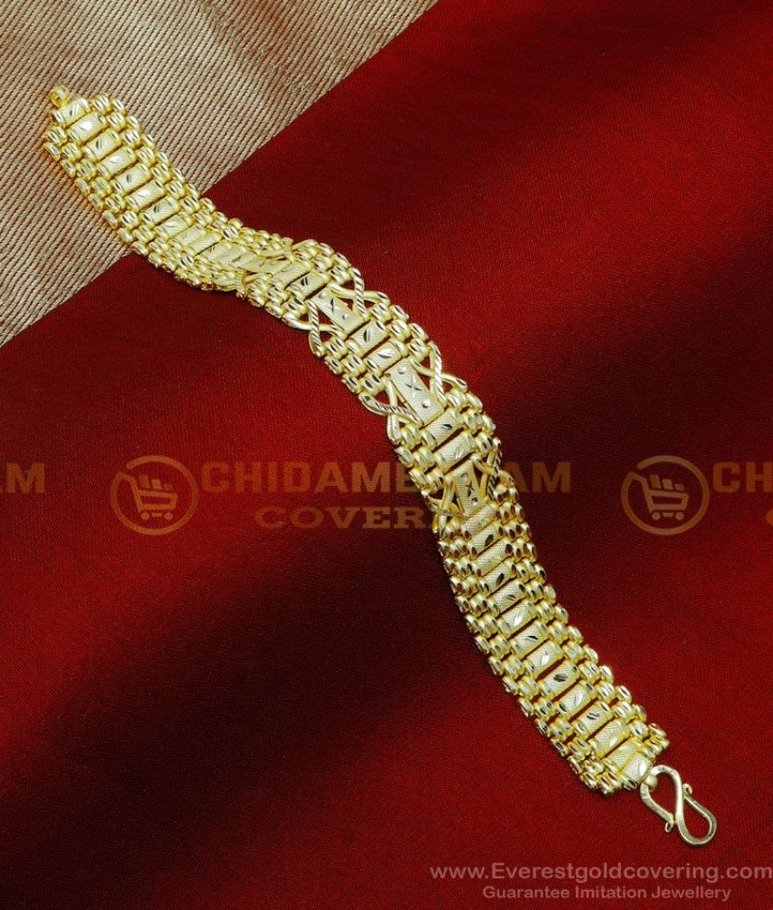 Bracelet, bracelet for men, 2 gram gold jewellery, hand chain gold bracelet men, 2 gram gold bracelet, gold bracelet for men, gold plated bracelet, Gold Plated Bracelet Men's, 1 gram Gold plated Bracelets, malabar gold bracelet designs, gold plated bracelet for men