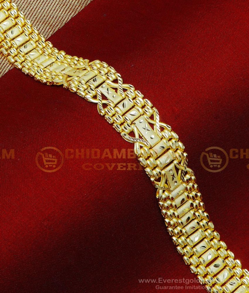 Bracelet, bracelet for men, 2 gram gold jewellery, hand chain gold bracelet men, 2 gram gold bracelet, gold bracelet for men, gold plated bracelet, Gold Plated Bracelet Men's, 1 gram Gold plated Bracelets, malabar gold bracelet designs, gold plated bracelet for men