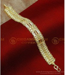 BCT564 - Stylish 2 Gram Gold Broad Gold Bracelet Designs for Men