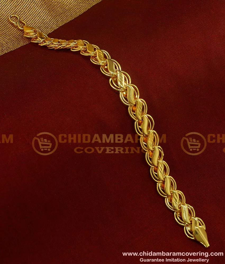 Golden Traditional New Model Bracelet at Best Price in Machilipatnam |  Yasasri Gold Plating Works
