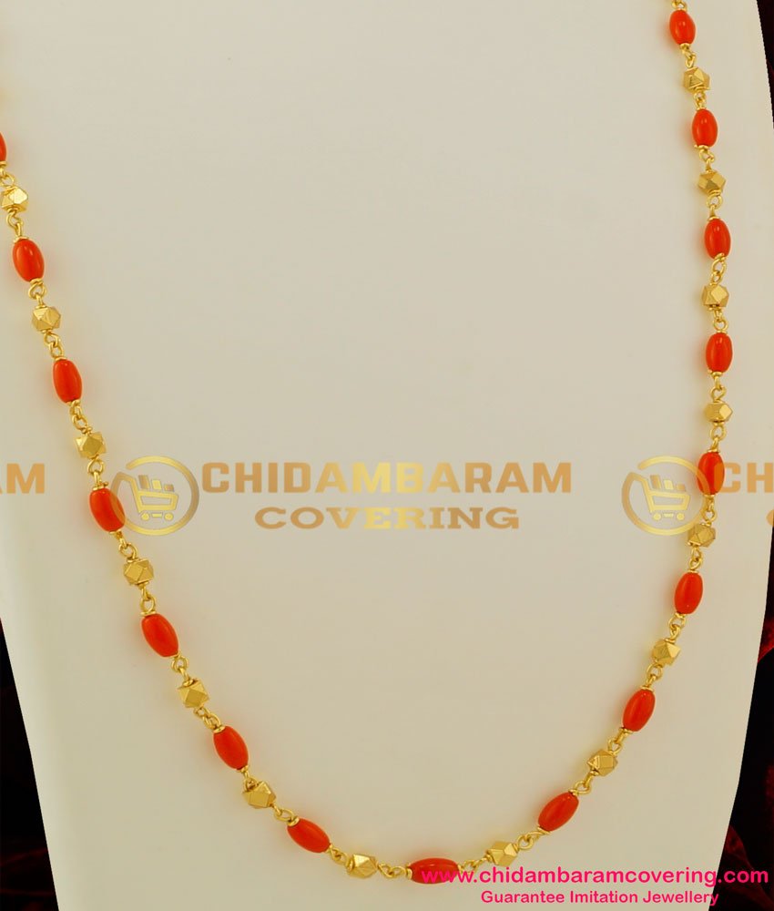 Gold Plated Coral Chain Design Daily 