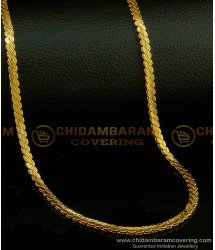 CHN143-LG - 30 Inches One Gram Gold Plated Light Weight Daily Wear Designer Chain Online
