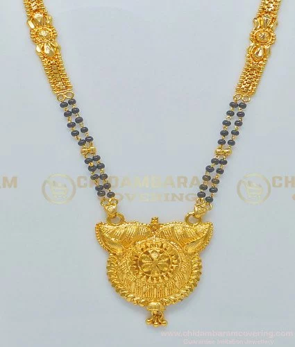 Peacock mangalsutra design hot sale in gold