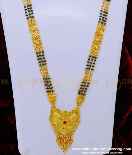 Buy Unique Love Birds Pendant Short Black Beads Mangalsutra