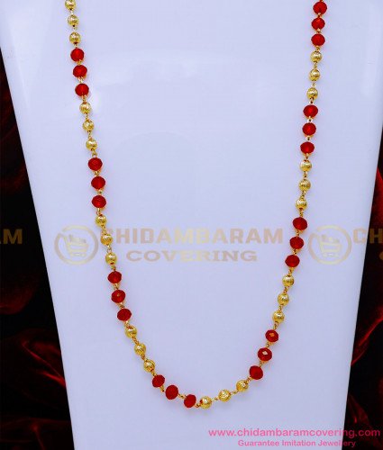 CHN333 - First Quality Indian Ethnic Wear Female Gold Chain Designs