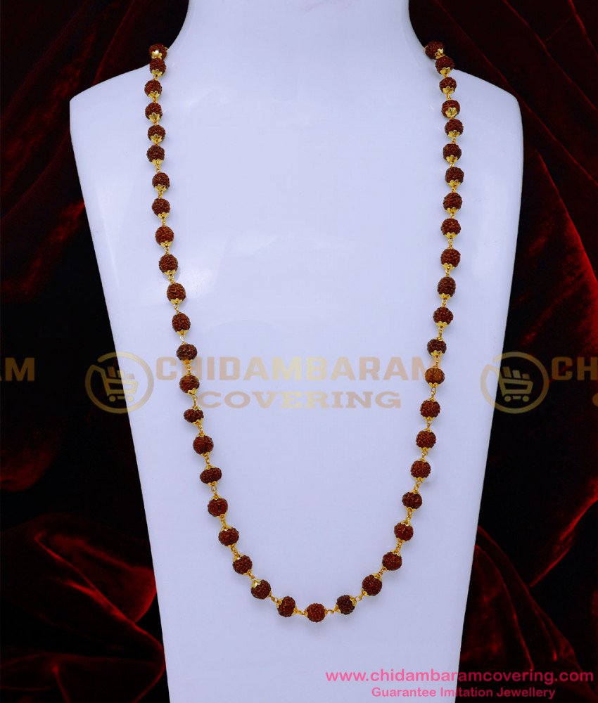 rudraksha chain, gold Rudraksha chain,