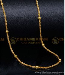 CHN339 - South Indian Jewellery Gold Designs Long Chain for Ladies