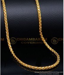 CHN343-LG - 30 Inches New Artificial Marriage Gold Chain Designs for Ladies