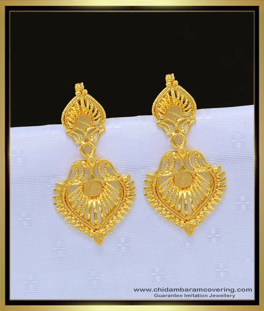 Buy Pure Gold Plated Light Weight Daily Wear Earrings for Women