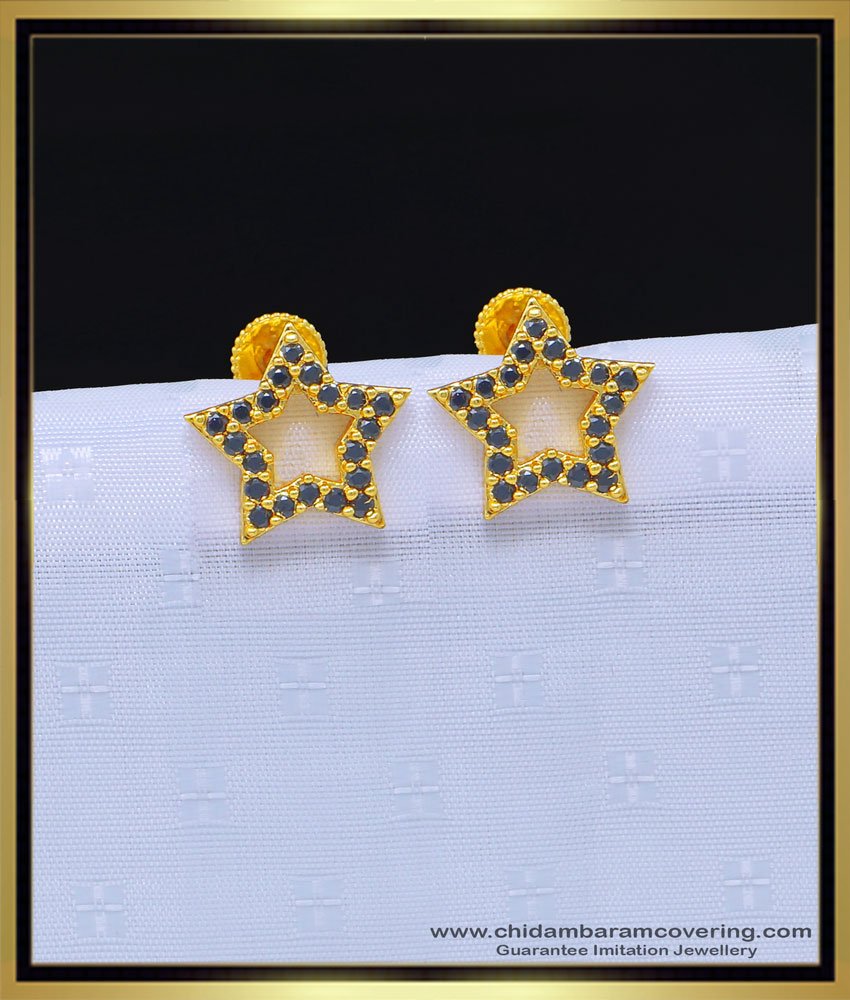 gold plated earrings, imitation earrings,one gram gold earring, tops earring, gold tops, latest earrings designs,  