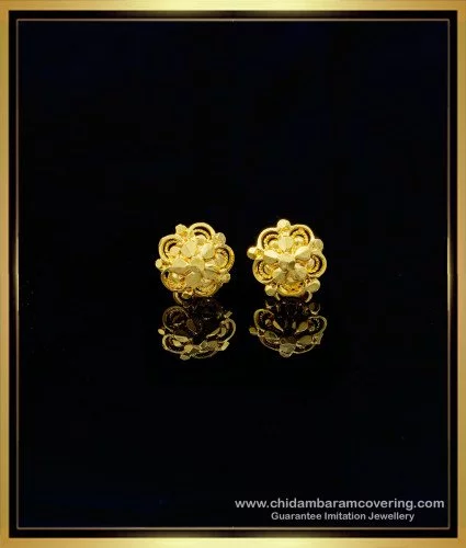 Gold earrings designs for on sale girls