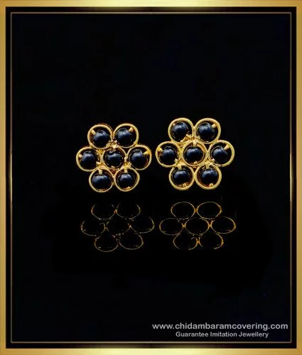 GOLDEN BALI EARRING WITH CHANGEABLE DROPS FOR WOMEN -RNC599C –  www.soosi.co.in