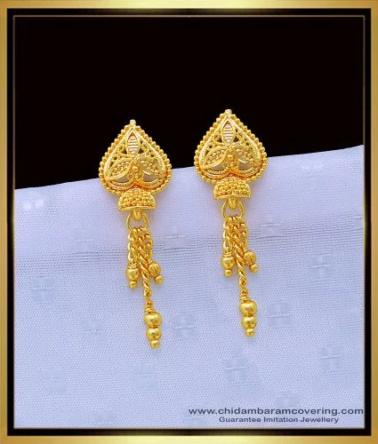 Crescent Moon Meenakari Chandbali Jhumka Earrings-Kan Ke Jhumka – Niscka