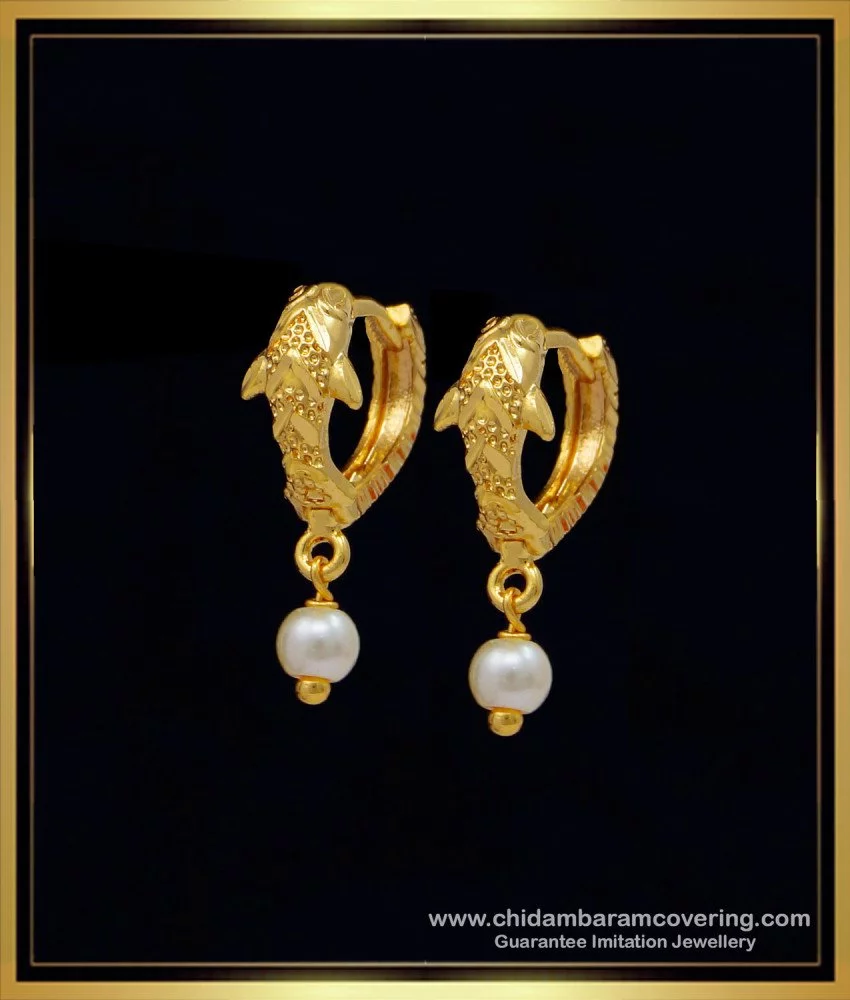 Buy New Model Gold Plated Light Weight Daily Wear Earrings for Girls